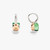 Pomellato Nudo 18K Rose and White Gold Prasiolite/Green Agate Diamond Classic Earrings