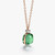 Pomellato Nudo 18K Rose and White Gold Prasiolite/Green Agate Diamond Necklace