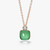 Pomellato Nudo 18K Rose and White Gold Prasiolite/Green Agate Diamond Necklace