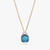 Pomellato Nudo Mini 18K Rose and White Gold London Blue Topaz and Diamond Pendant Necklace