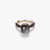 Pomellato Nudo 18K Rose Gold and Titanium Obsidian Petit Ring, Size 55