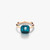 Pomellato Nudo 18K Rose and White Gold London Blue Topaz Classic Ring