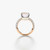 Pomellato Nudo 18K Rose and White Gold White Topaz Diamond Classic Ring