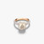 Pomellato Nudo 18K Rose and White Gold White Topaz Diamond Classic Ring