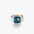 Pomellato Nudo 18K Rose and White Gold London Blue Topaz Maxi Ring