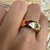Pomellato Iconica 18K Rose Gold Slim Color Ring, Size 55