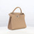 Michino Leather Handbag Lutece Mini in Tourterelle