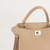 Michino Leather Handbag Lutece Mini in Tourterelle
