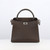 Michino Leather Handbag Lutece Mini in Chocolate