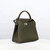 Michino Leather Handbag Lutece Mini in Khaki