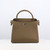 Michino Leather Handbag Lutece Mini in Taupe