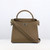 Michino Leather Handbag Lutece Mini in Taupe