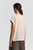 Peserico Silk Crepe de Chine T-Shirt in Peony Pink