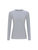 Peserico Stretch Micro-Rib T-Shirt in Stone Grey, Size 42