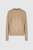 Peserico Silk and Cashmere Knitted Sweater in Amber Beige, Size 44