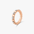 Ashaha Shiraz Rose Gold Alliance Ring