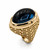 Salima Thakker Labyrinth London Blue Topaz Ring, Size 53