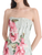 *VIRTUAL TRUNK SHOW* Oscar de la Renta Strapless Floral Chine Fil Coupe Jacquard Gown
