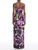 *VIRTUAL TRUNK SHOW* Oscar de la Renta Sleeveless Large Watercolor Iris Faille Gown