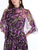 *VIRTUAL TRUNK SHOW* Oscar de la Renta Midi Sleeve Watercolor Iris Chiffon Gown