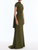 *VIRTUAL TRUNK SHOW* Oscar de la Renta Cap Sleeve Cape Detail Cady Gown