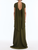 *VIRTUAL TRUNK SHOW* Oscar de la Renta Cap Sleeve Cape Detail Cady Gown