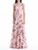 *VIRTUAL TRUNK SHOW* Oscar de la Renta Sleeveless Iris Degrade Fil Coupe Gown