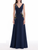 *VIRTUAL TRUNK SHOW* Oscar de la Renta Sleeveless Mixed Botanical On Lace Embroidered Gown