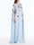 *VIRTUAL TRUNK SHOW* Oscar de la Renta Draped Sleeve Mixed Botanical On Lace Caftan