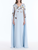 *VIRTUAL TRUNK SHOW* Oscar de la Renta Draped Sleeve Mixed Botanical On Lace Caftan