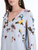 *VIRTUAL TRUNK SHOW* Oscar de la Renta Draped Sleeve Mixed Botanical On Lace Caftan