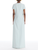 *VIRTUAL TRUNK SHOW* Oscar de la Renta Cap Sleeve Tonal Threadwork Embroidered Caftan