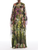 *VIRTUAL TRUNK SHOW* Oscar de la Renta Long Sleeve Abstract Landscape Chiffon Caftan