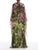 *VIRTUAL TRUNK SHOW* Oscar de la Renta Long Sleeve Abstract Landscape Chiffon Caftan