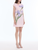 *VIRTUAL TRUNK SHOW* Oscar de la Renta Cap Sleeve Painted Iris Faille Cocktail Dress