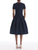 *VIRTUAL TRUNK SHOW* Oscar de la Renta Short Sleeve Faille Iris Cocktail Dress