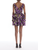 *VIRTUAL TRUNK SHOW* Oscar de la Renta Sleeveless V Neck Watercolor Iris Cocktail Dress