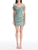 *VIRTUAL TRUNK SHOW* Oscar de la Renta Off Shoulder Draped Moire Silk Gazar Cocktail Dress