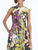 *VIRTUAL TRUNK SHOW* Oscar de la Renta Sleeveless Abstract Garden Faille Cocktail Dress