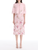 *VIRTUAL TRUNK SHOW* Oscar de la Renta Cape Sleeve Painted Iris Degrade Lace Day Dress