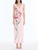 *VIRTUAL TRUNK SHOW* Oscar de la Renta Sleeveless Draped Painted Iris Jersey Day Dress