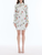 *VIRTUAL TRUNK SHOW* Oscar de la Renta Long Sleeve Painted Iris Poplin Day Dress
