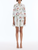 *VIRTUAL TRUNK SHOW* Oscar de la Renta Long Sleeve Painted Iris Poplin Sateen Day Dress