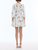 *VIRTUAL TRUNK SHOW* Oscar de la Renta Long Sleeve Painted Iris Poplin Sateen Day Dress