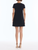 *VIRTUAL TRUNK SHOW* Oscar de la Renta Short Sleeve Painted Iris Wool Day Dress