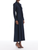 *VIRTUAL TRUNK SHOW* Oscar de la Renta Long Sleeve Draped Neck Silk Georgette Day Dress