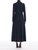 *VIRTUAL TRUNK SHOW* Oscar de la Renta Long Sleeve Draped Neck Silk Georgette Day Dress
