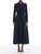 *VIRTUAL TRUNK SHOW* Oscar de la Renta Long Sleeve Draped Neck Silk Georgette Day Dress