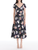 *VIRTUAL TRUNK SHOW* Oscar de la Renta Short Sleeve Painted Iris Poplin Day Dress