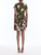*VIRTUAL TRUNK SHOW* Oscar de la Renta Short Sleeve Painted Iris Degrade Poplin Day Dress